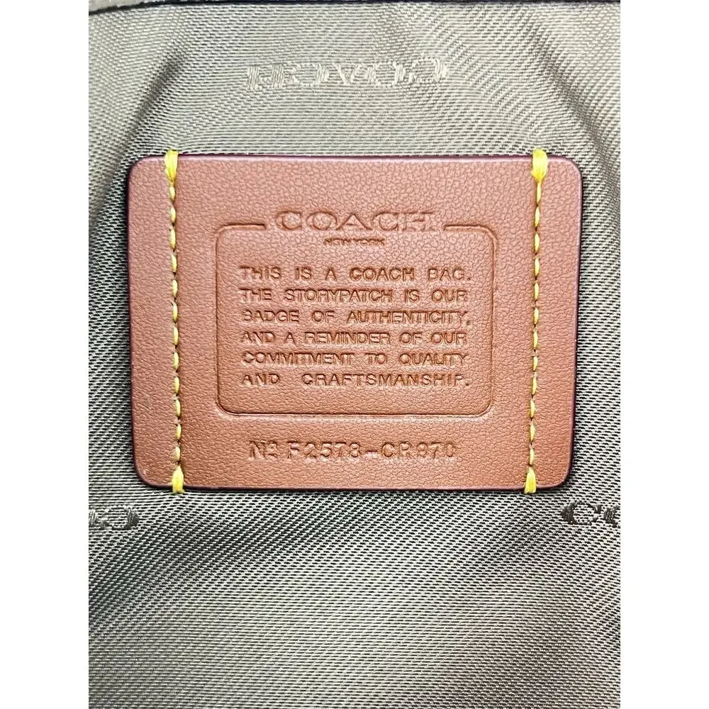 NWT Coach Bella Small Leather Crossbody Bag - Dark Stone (CR970) turnlock
